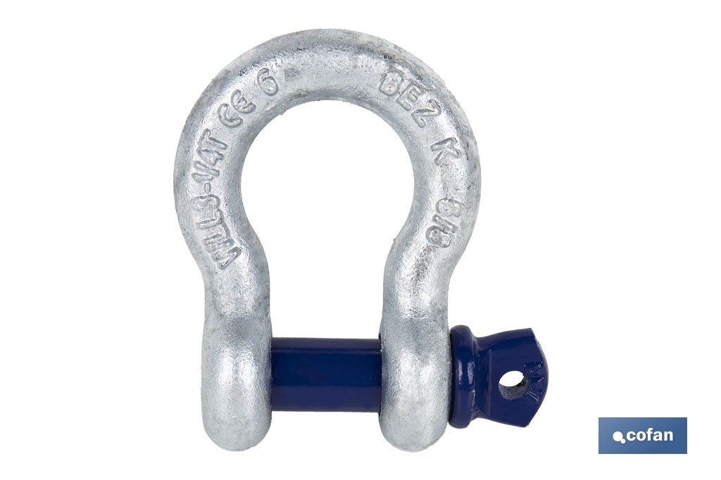 "Leier"-Schäkel Hohe Festigkeit Galvanisiert - Cofan