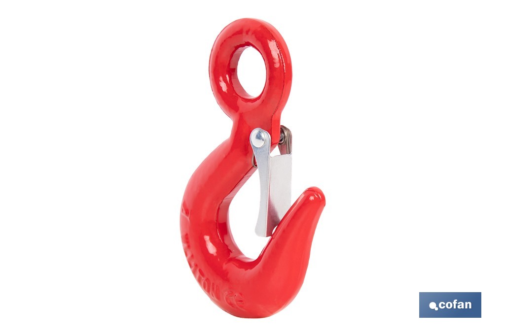 Hook with clasp in high resistance alloy steel - Cofan
