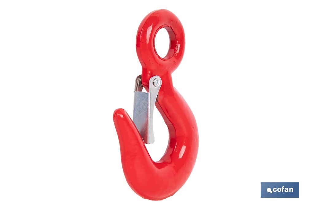 Hook with clasp in high resistance alloy steel - Cofan