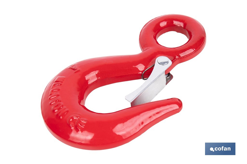 Hook with clasp in high resistance alloy steel - Cofan