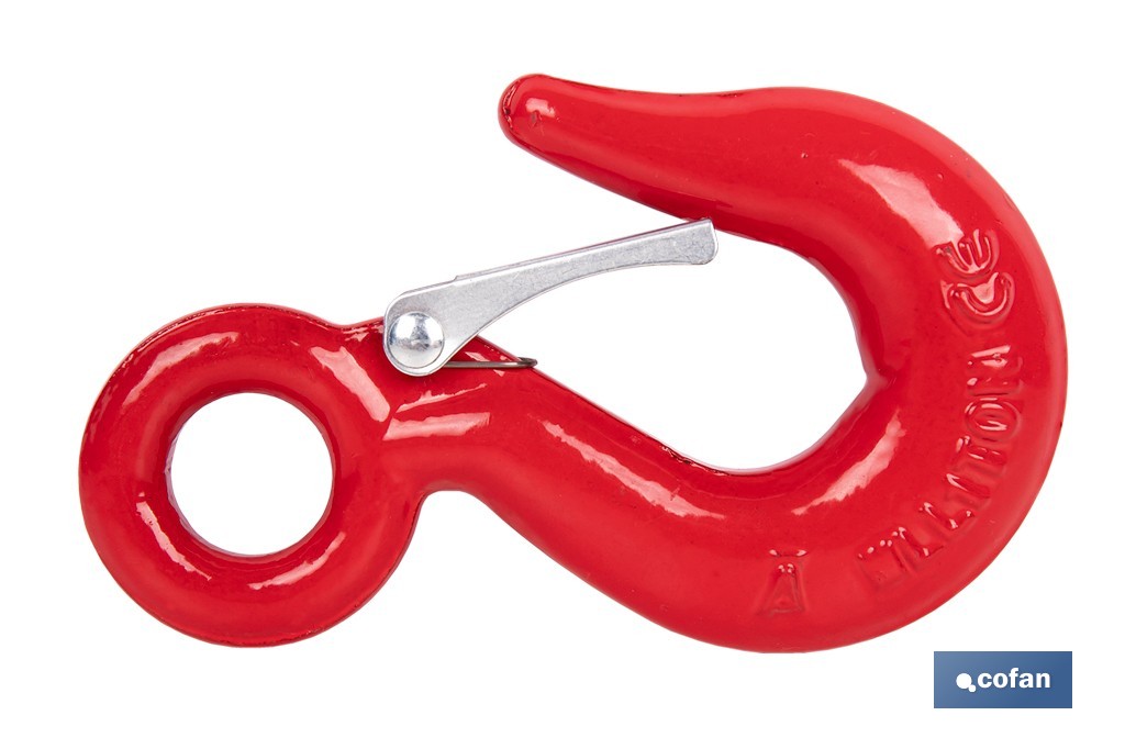 Hook with clasp in high resistance alloy steel - Cofan