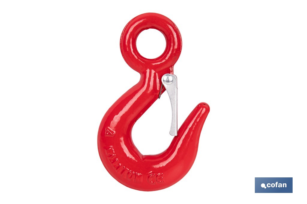 Hook with clasp in high resistance alloy steel - Cofan