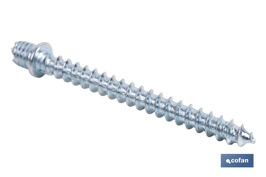 Tirafondos roscados para abrazaderas isofónicas metálicas | Métricas Ø 6 y 8 mm | Longitudes desde 30 hasta 50 mm - Cofan