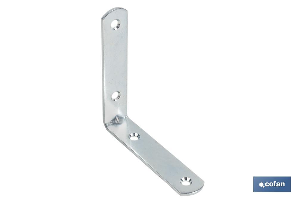 Angle bracket | Available in different sizes for 90° angle | Zinc-plated steel - Cofan