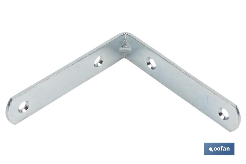 Angle bracket | Available in different sizes for 90° angle | Zinc-plated steel - Cofan