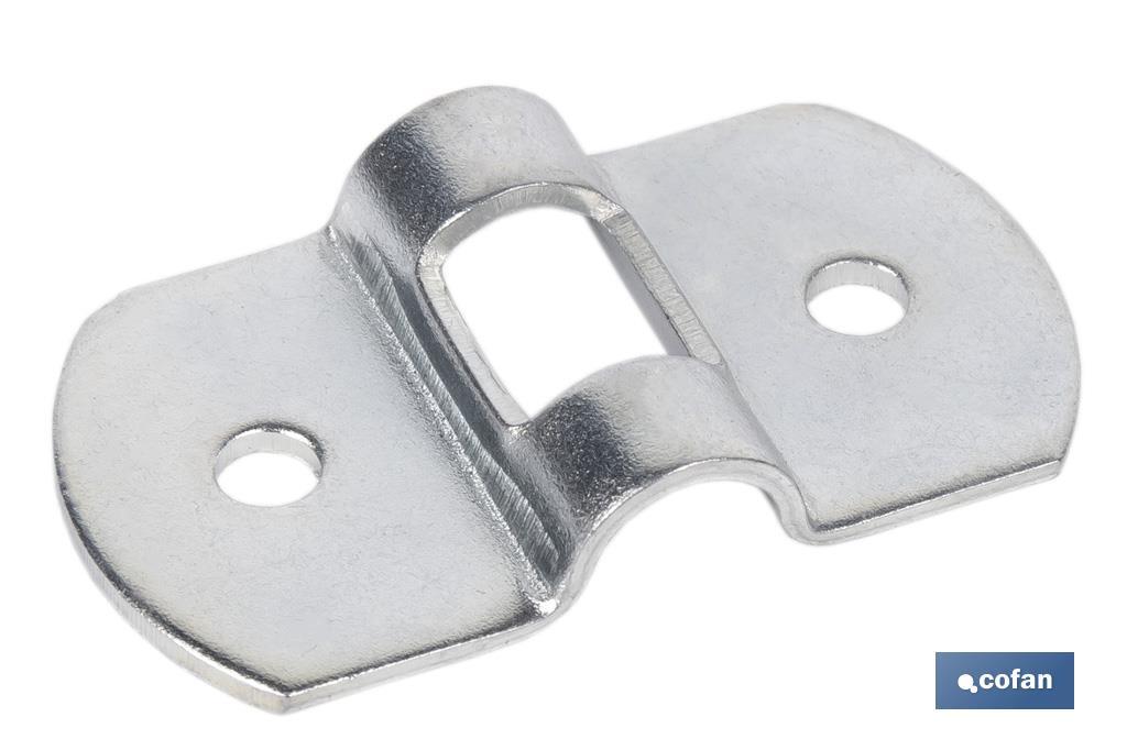 Galvanised steel mounting bracket | Size: 25 x 6mm - Cofan