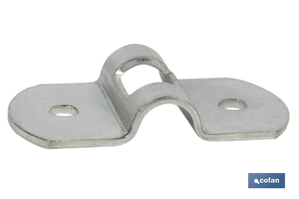 Galvanised steel mounting bracket | Size: 25 x 6mm - Cofan