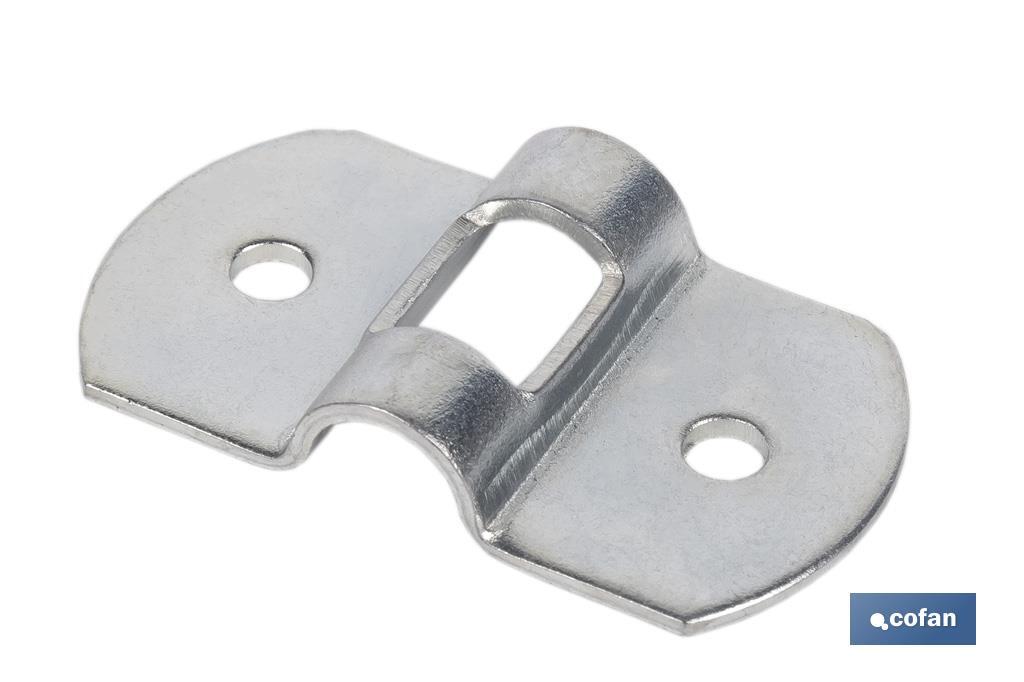 Galvanised steel mounting bracket | Size: 25 x 6mm - Cofan