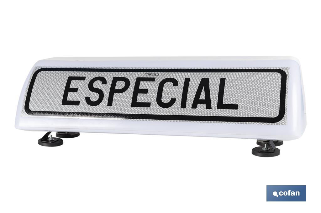 Sinal de aviso de acompanhamento de veículo especial V21 | Material: resina - Cofan