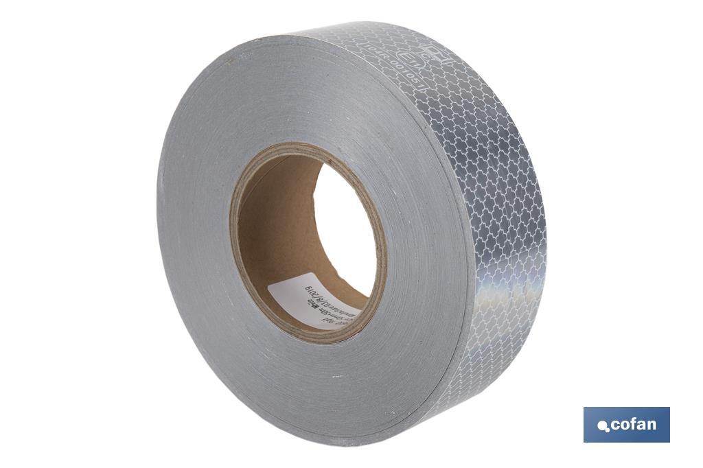 Reflective adhesive tape | Available in different colours | Suitable for contour of vehicles | 50 metres - Cofan