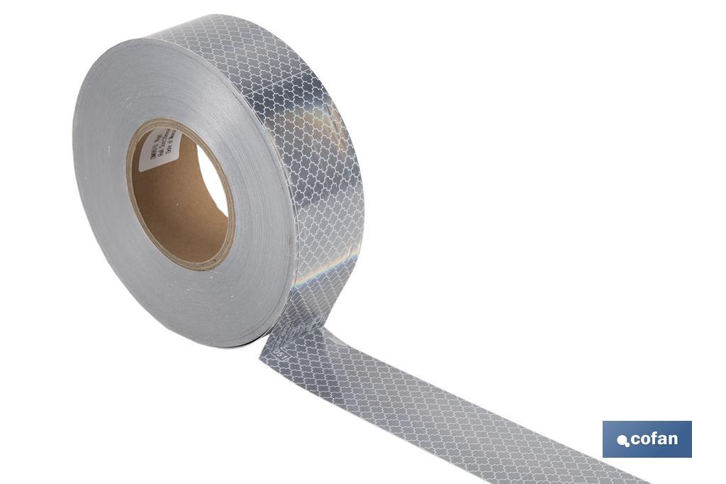 Reflective adhesive tape | Available in different colours | Suitable for contour of vehicles | 50 metres - Cofan