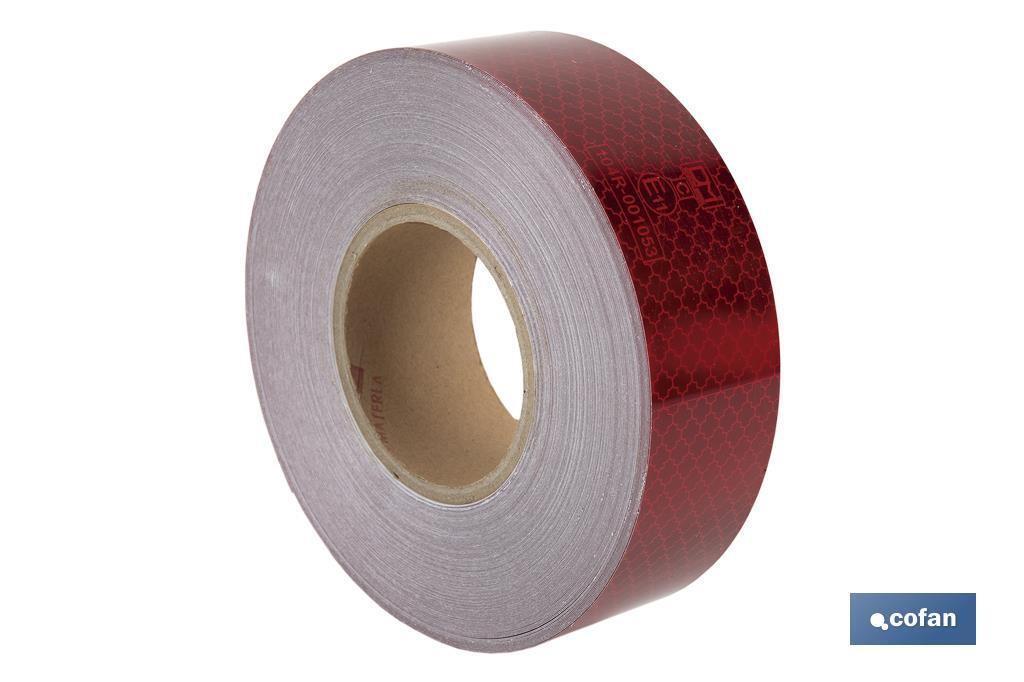 Reflective adhesive tape | Available in different colours | Suitable for contour of vehicles | 50 metres - Cofan