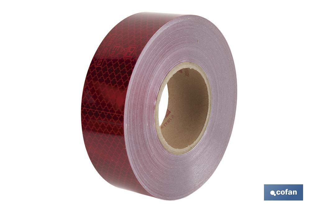 Reflective adhesive tape | Available in different colours | Suitable for contour of vehicles | 50 metres - Cofan