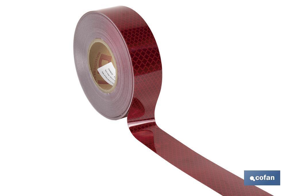 Rotolo di nastro adesivo catarifrangente | Vari colori | Ideale per la bordatura dei veicoli carrozzati | 50 metri - Cofan