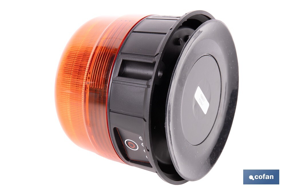 Luz emergencia rotativa 360° | Recargable USB-C | Base magnética | Certificada ECE R65 | Para vehículos industriales y agrícolas - Cofan
