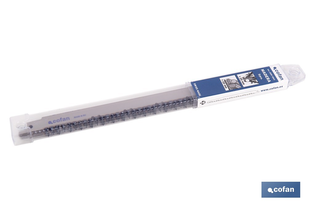 Hojas de sierra de sable universales HCS para madera seca y verde | Aptas para corte en madera en bruto y desramados - Cofan