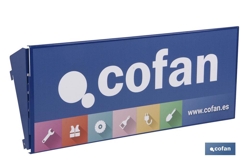  VERTICAL PEGBOARD DISPLAY STAND 2200X500X460MM - Cofan