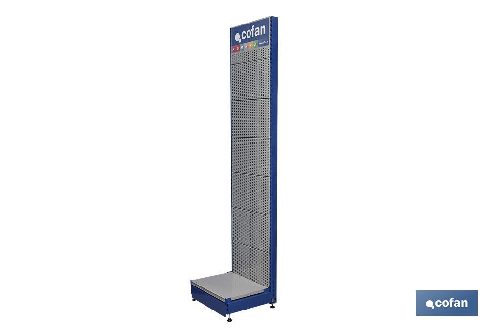  VERTICAL PEGBOARD DISPLAY STAND 2200X500X460MM - Cofan