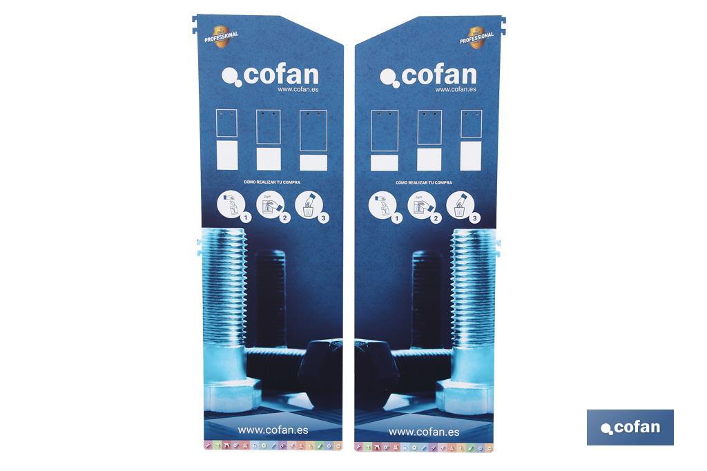 Laterales expositor góndola - Cofan