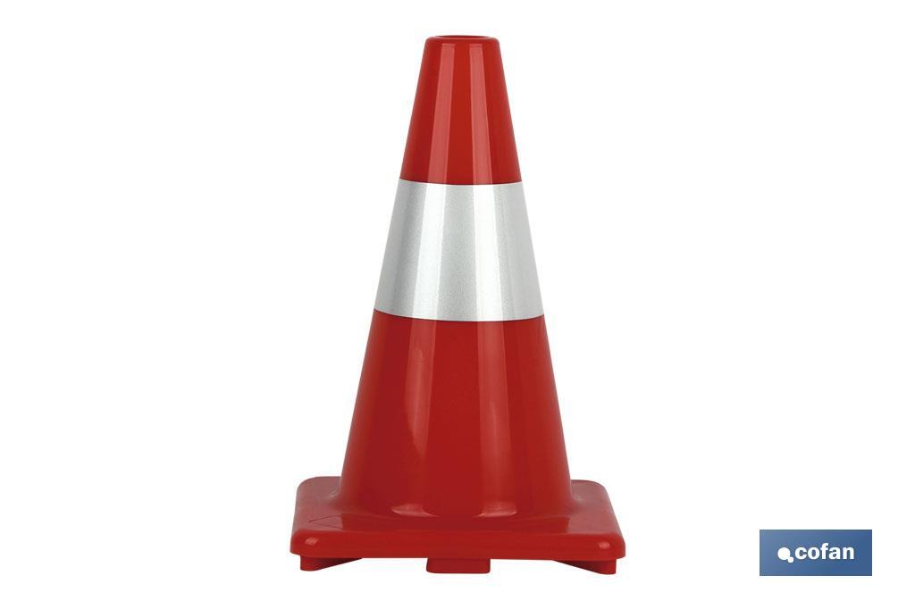 Cone Vermelho/Branco 50cm - Cofan