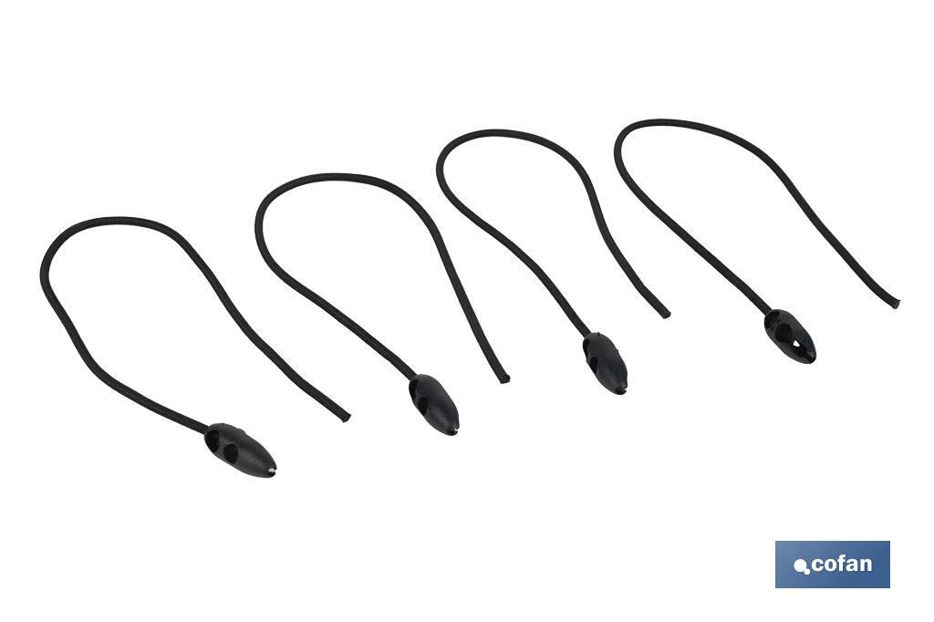 Conjunto de 4 gomas elásticas para sujeción segura | Medida 50 cm - Cofan