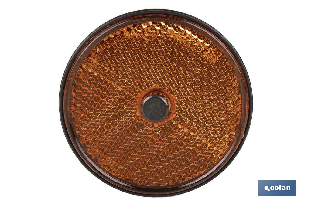 Catadióptricos redondos con tornillo para fijar en vehículos | 3 Colores y 2 tamaños diferentes - Cofan