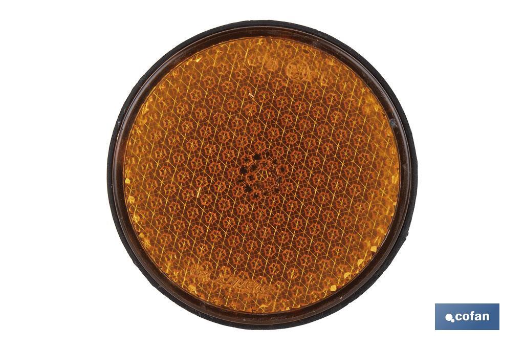 Catadióptricos redondos con tornillo para fijar en vehículos | 3 Colores y 2 tamaños diferentes - Cofan