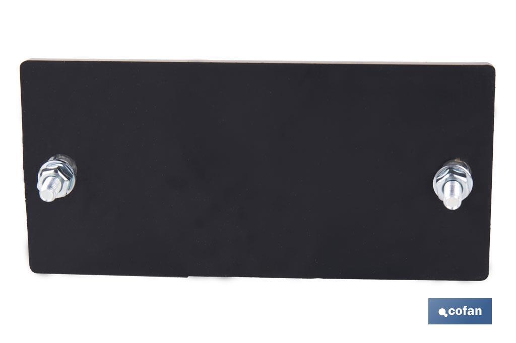 Catadióptrico rectangular con tornillos para fijar a vehículos | Producto homologado | Medidas: 106 x 50 mm | Disponible en 3 colores - Cofan