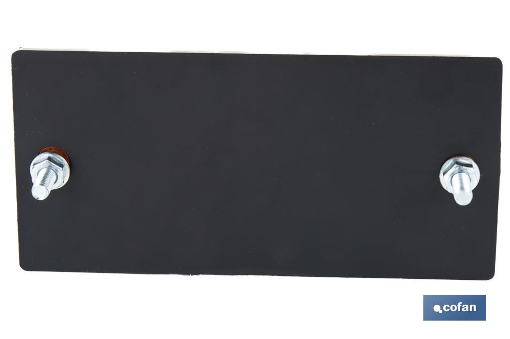 Catadióptrico rectangular con tornillos para fijar a vehículos | Producto homologado | Medidas: 106 x 50 mm | Disponible en 3 colores - Cofan