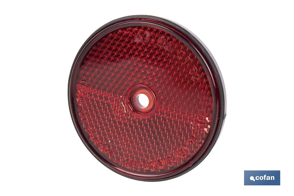 Catadióptricos redondos sin tornillo | Producto homologado | Diámetro: 60 mm | Tornillo no incluido | Disponibles en 3 colores diferentes - Cofan