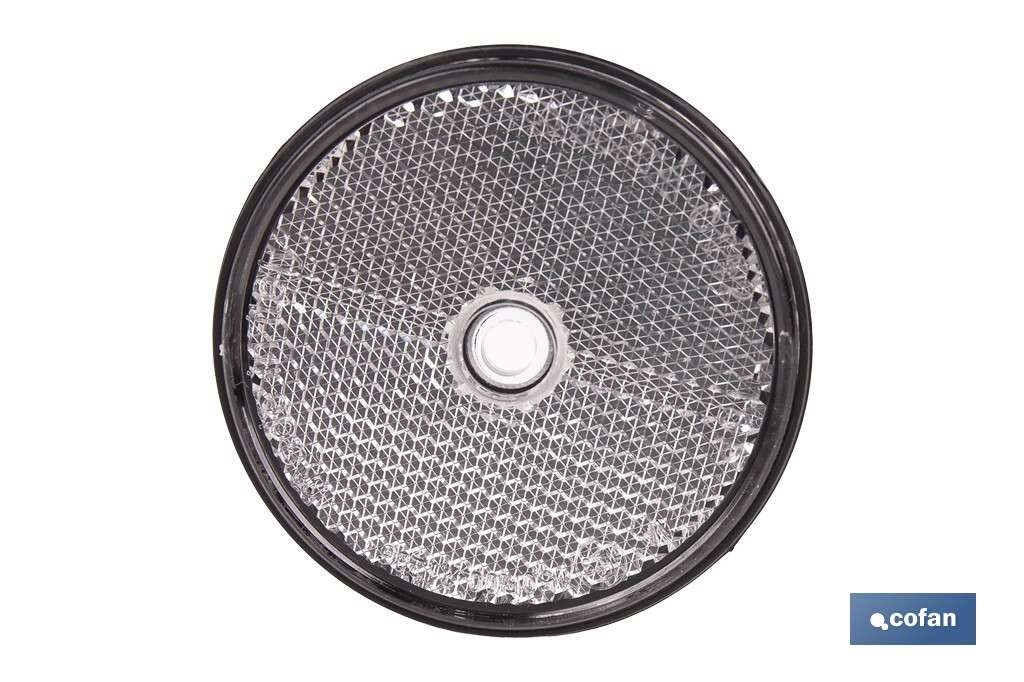Catadióptricos redondos sin tornillo | Producto homologado | Diámetro: 60 mm | Tornillo no incluido | Disponibles en 3 colores diferentes - Cofan