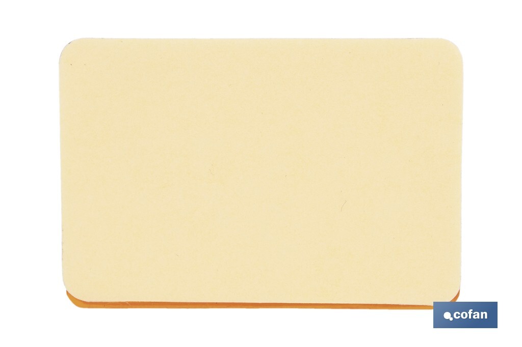 Adhesive rectangular reflector | Approved product | Available in 3 different colours | Size: 56 x 39 mm - Cofan
