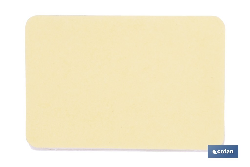 Adhesive rectangular reflector | Approved product | Available in 3 different colours | Size: 56 x 39 mm - Cofan