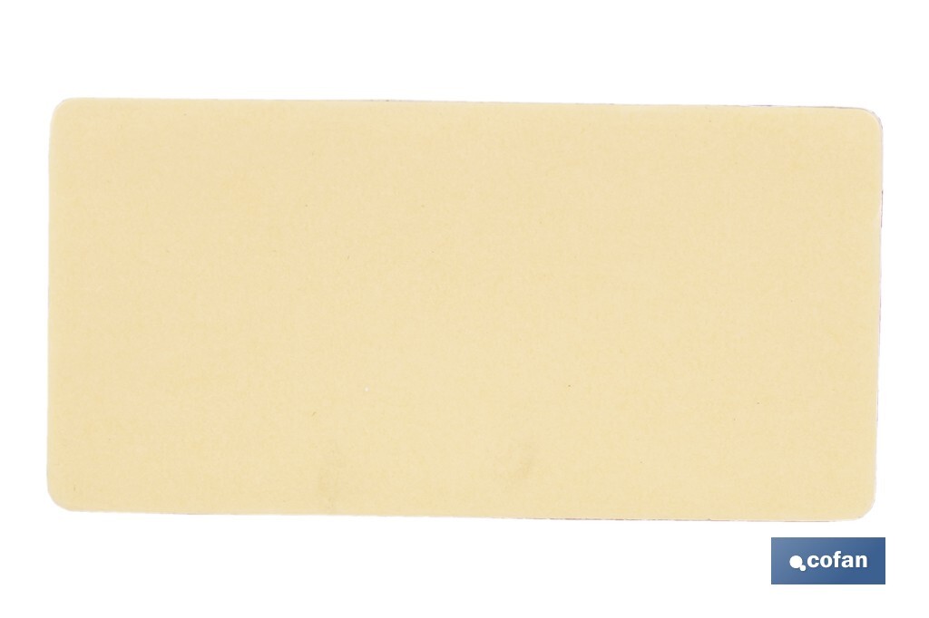 Adhesive rectangular reflector | Approved product | Available in 3 different colours | Size: 71 x 35 mm - Cofan