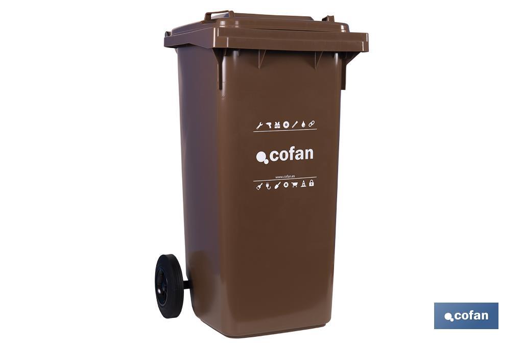 Rubbish Bins | 120-Litre Capacity | Easy transportation - Cofan