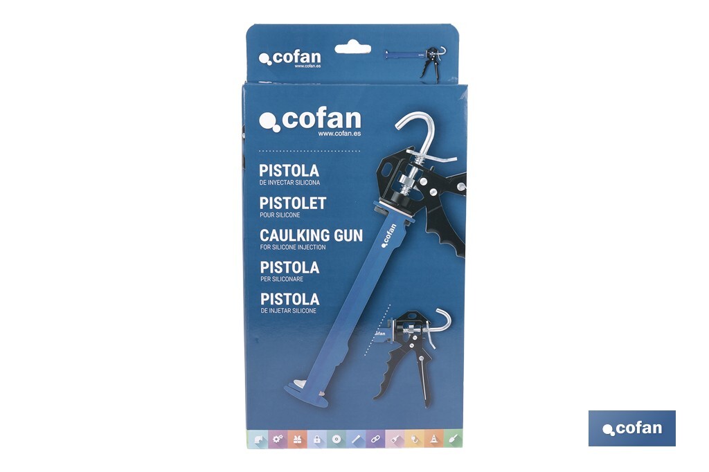 Professional caulking gun | Aluminium sealer gun | Suitable for 310ml cartridges - Cofan