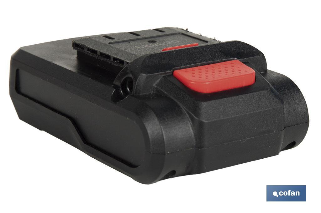 Pistola engrasadora a batería | Batería Li-ion 21 V 2 Ah | Presión máxima: 690 bar | Adecuada para cartuchos de 400 ml - Cofan