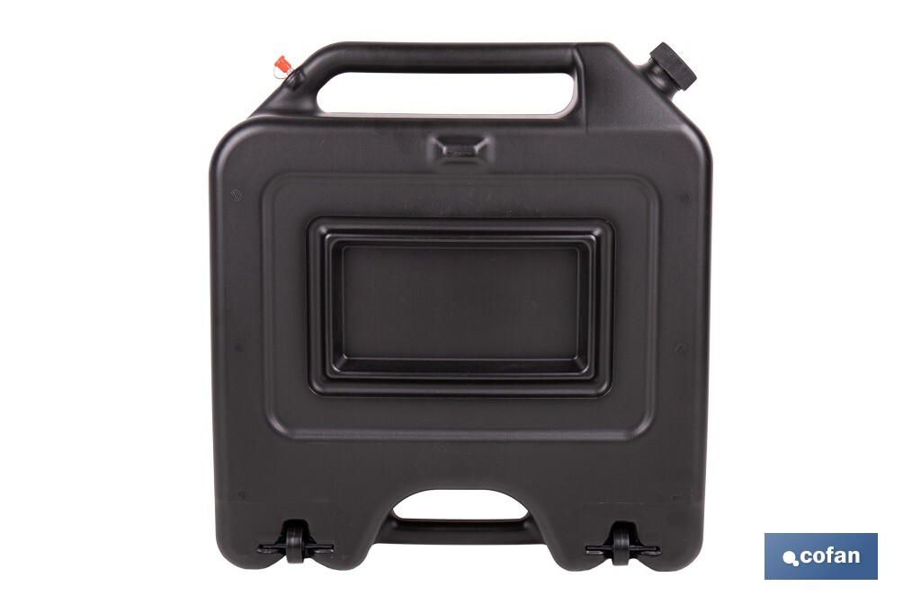 Recogedor de aceite usado | Capacidad: 14 litros | Material: HDPE | Bidón con tapa y filtro - Cofan