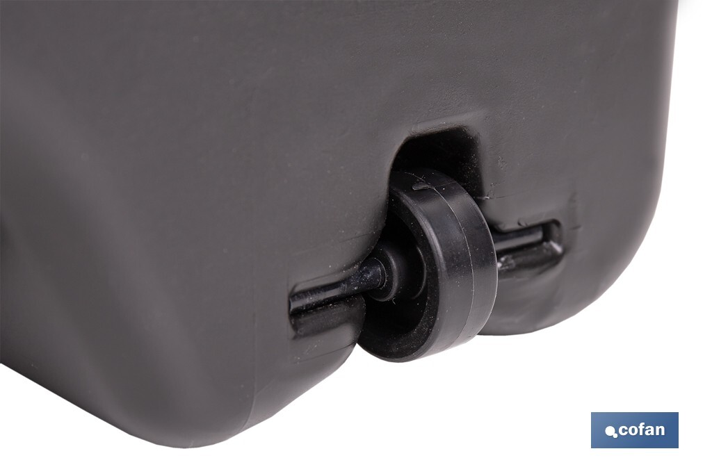 Recogedor de aceite usado | Capacidad: 14 litros | Material: HDPE | Bidón con tapa y filtro - Cofan