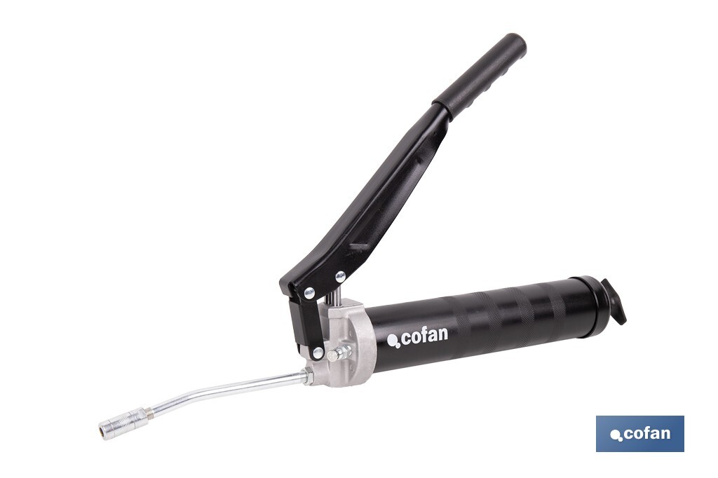 Bomba de engrase profesional de doble pistón | Capacidad: 400 g | Alta presión 6000 PSI - Cofan