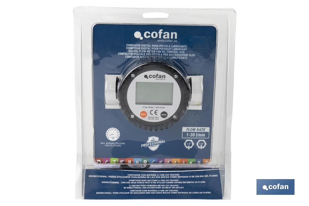 Contatore digitale per ingrassatore lubrificante - Cofan