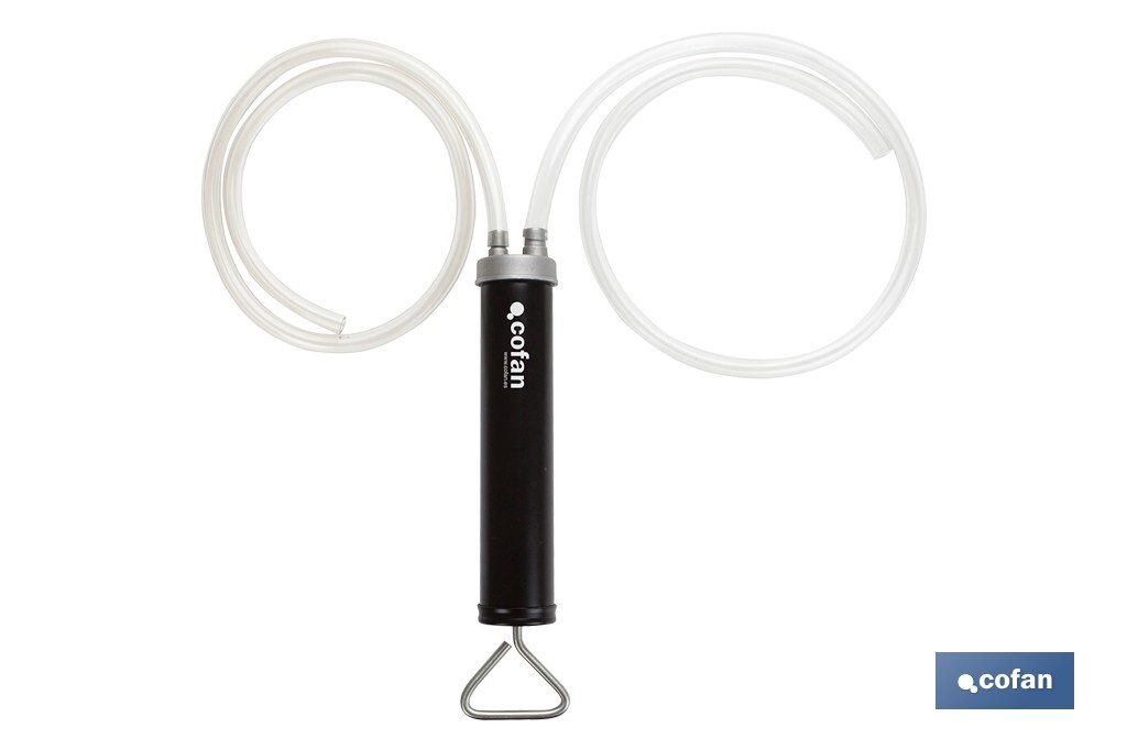 Bomba de transferencia manual | Capacidad: 500 ml | Acción dual | Cuerpo metálico - Cofan