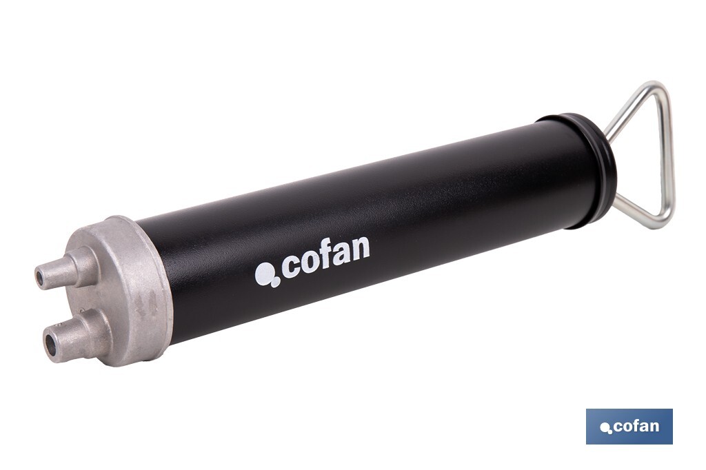 Bomba de transferencia manual | Capacidad: 500 ml | Acción dual | Cuerpo metálico - Cofan