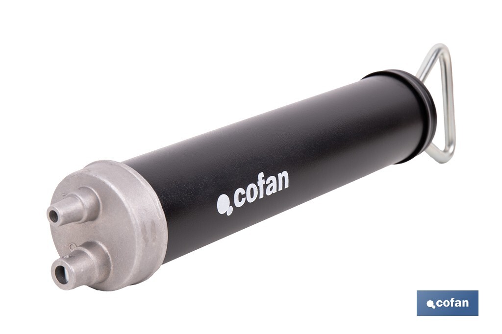 Bomba de transferencia manual | Capacidad: 500 ml | Acción dual | Cuerpo metálico - Cofan