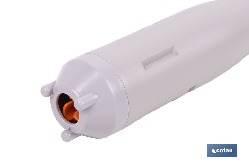 Bomba de transferencia de líquidos portátil | Funcionamiento a pilas | Bomba autocebante con manguera de 60 cm - Cofan