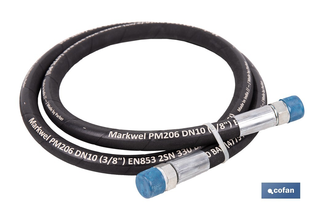 Manguera hidráulica | 2200 PSI | 1/2" BSP | Disponible en diferentes tamaños - Cofan