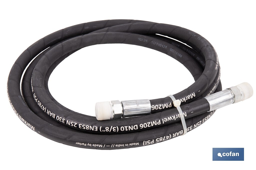 Manguera hidráulica | 2200 PSI | 1/2" BSP | Disponible en diferentes tamaños - Cofan