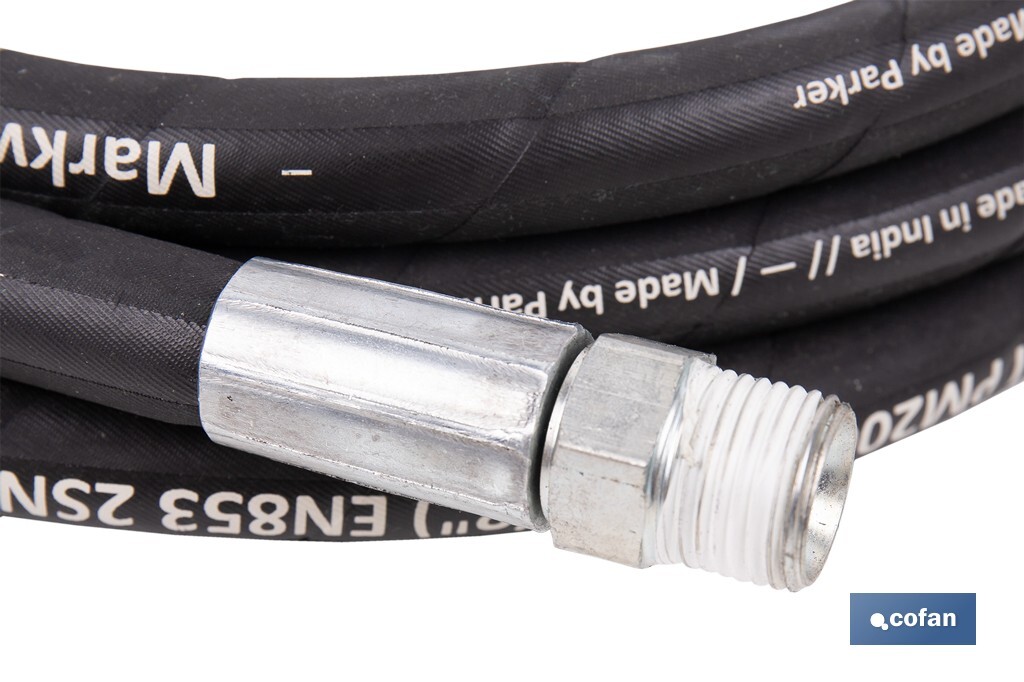 Manguera hidráulica | 2200 PSI | 1/2" BSP | Disponible en diferentes tamaños - Cofan