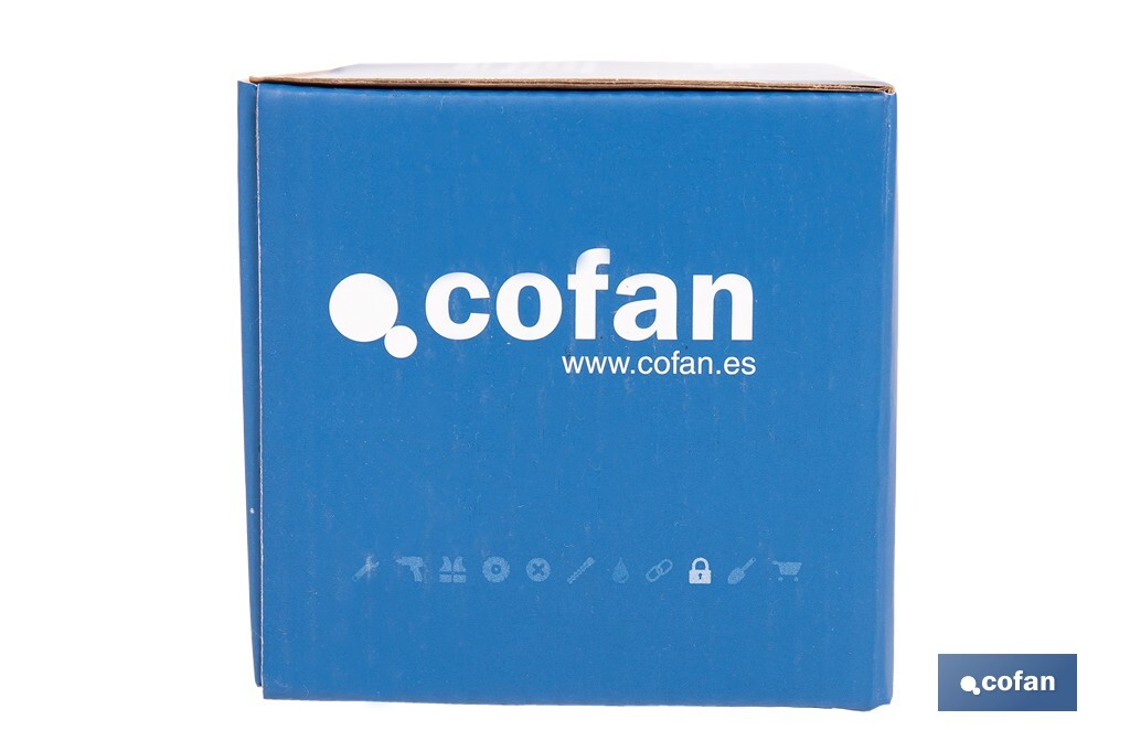 Cerradura de sobreponer de derecha | Adaptable al modelo 56A | Cilindro de Ø25 mm | Incluye 3 llaves | Disponible en dos medidas diferentes - Cofan