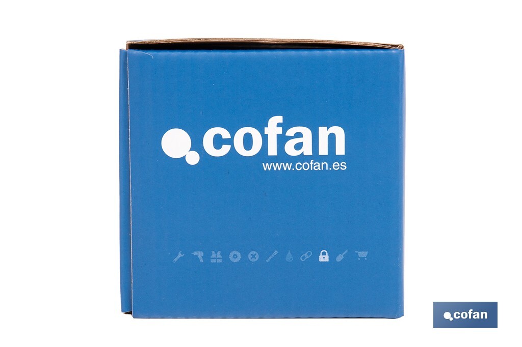 Cerradura de sobreponer de izquierda | Adaptable al modelo 56A | Cilindro de Ø25 mm | Incluye 3 llaves | Disponible en dos medidas diferentes - Cofan